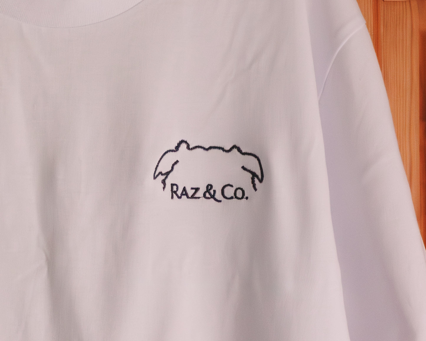Unisex Logo Embroidered White Tee
